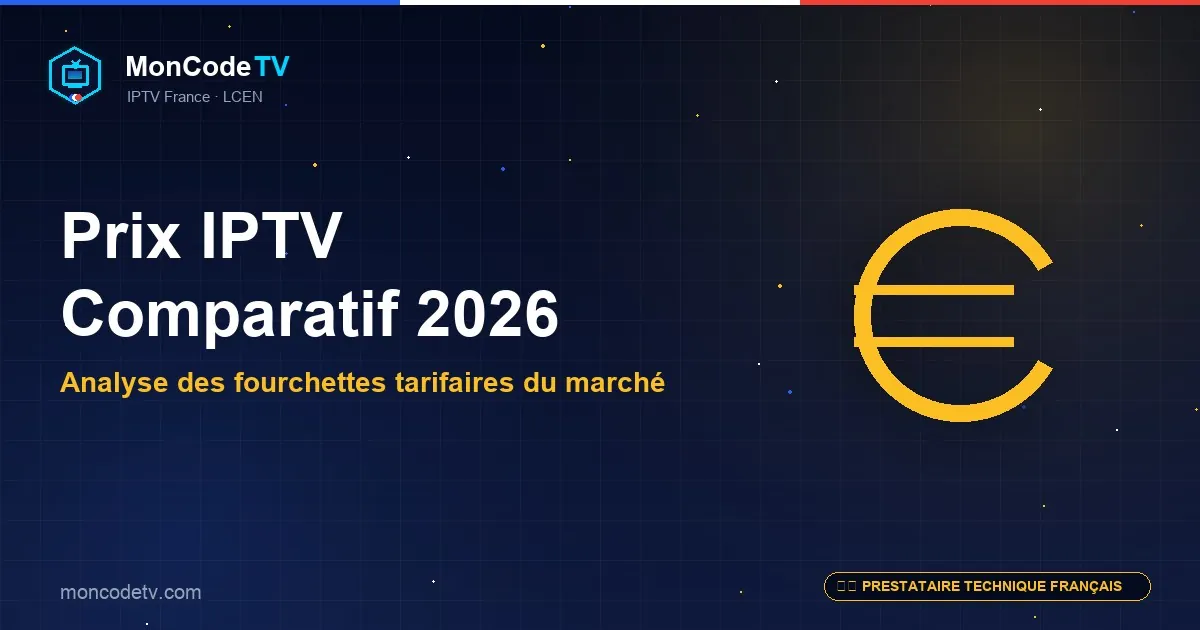 Prix IPTV comparatif France 2026 — analyse des fourchettes tarifaires et pièges des offres à 5€